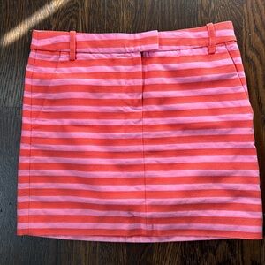 J Crew striped mini skirt